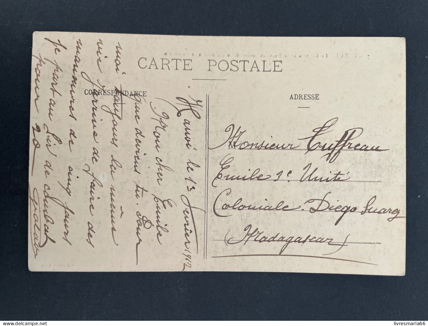 INDOCHINE. CPA HANOÏ LA CANTINE ET LE MESS DES SOUS OFFICIERS 1912 - Lettres & Documents