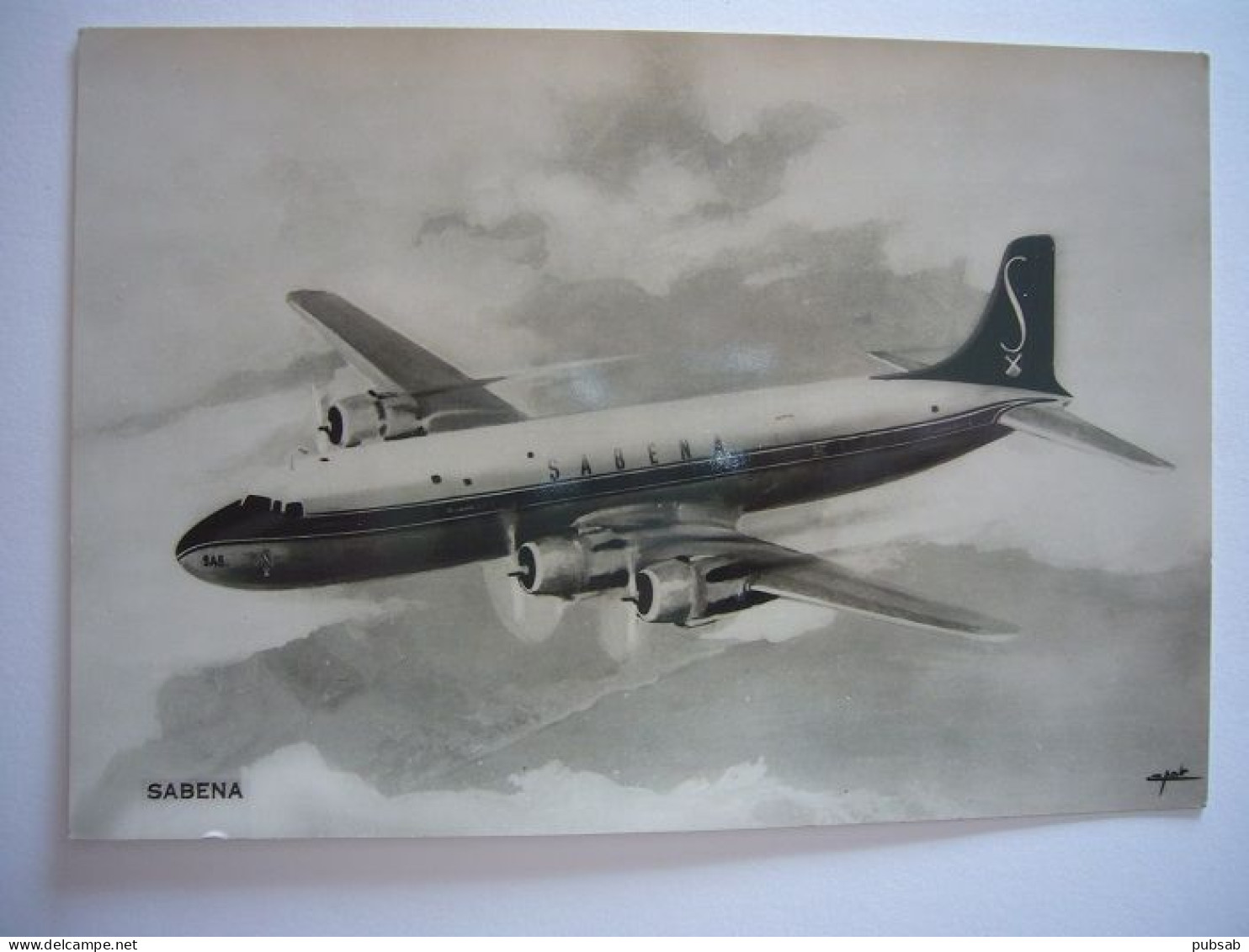 Avion / Airplane / SABENA / Douglas DC-6 / Airline Issue - 1946-....: Era Moderna
