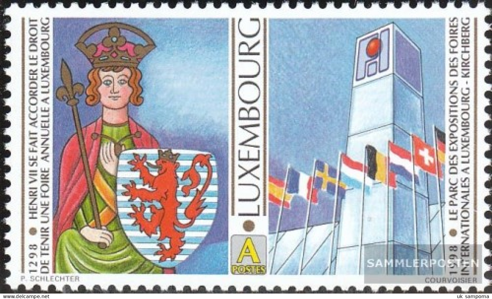 Luxembourg 1453 (complete Issue) Unmounted Mint / Never Hinged 1998 700 Years Fair Privilege - Neufs