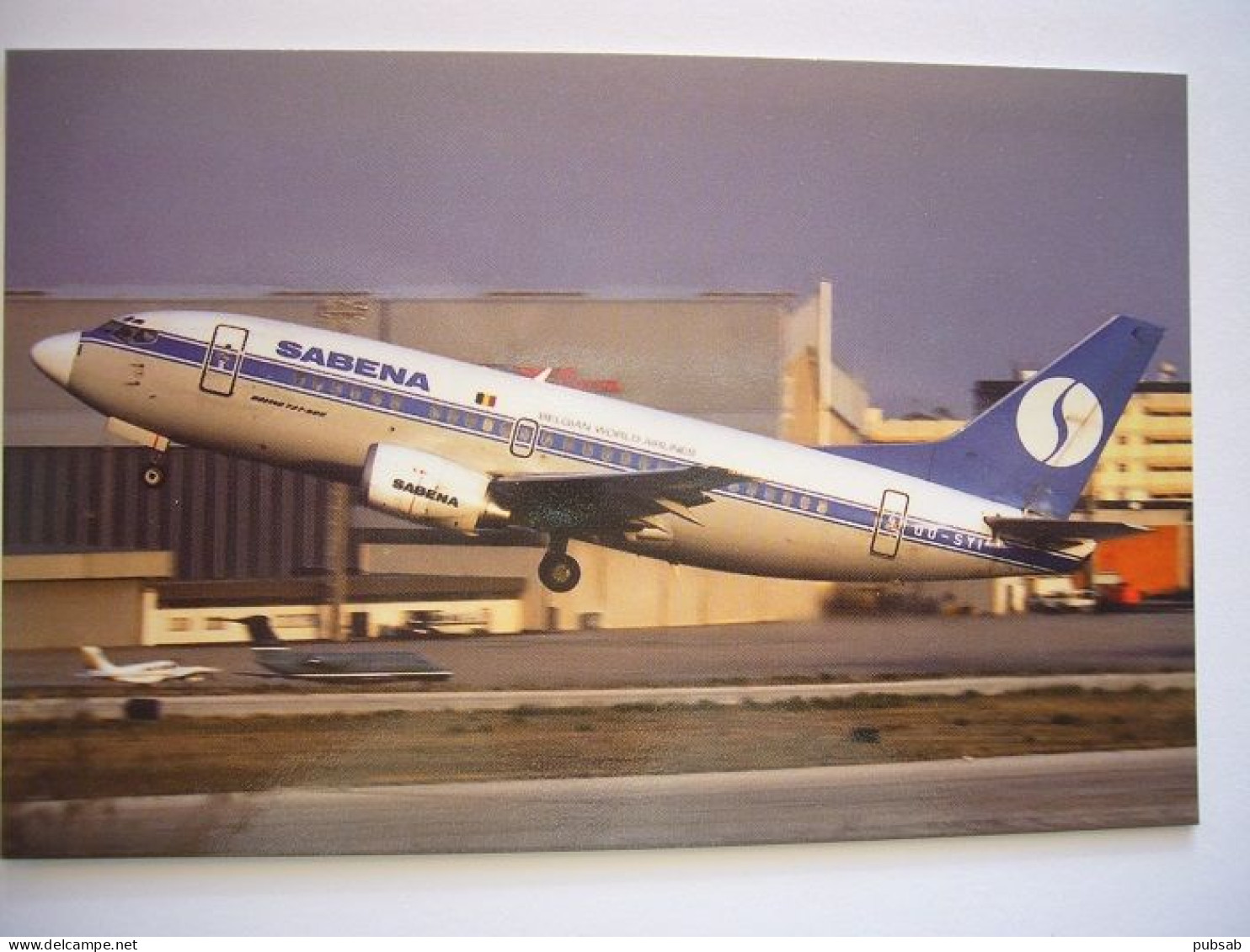 Avion / Airplane / SABENA / Boeing 737-300 / Seen At Lisbon Airport / Aéroport / Flughafen - 1946-....: Ere Moderne