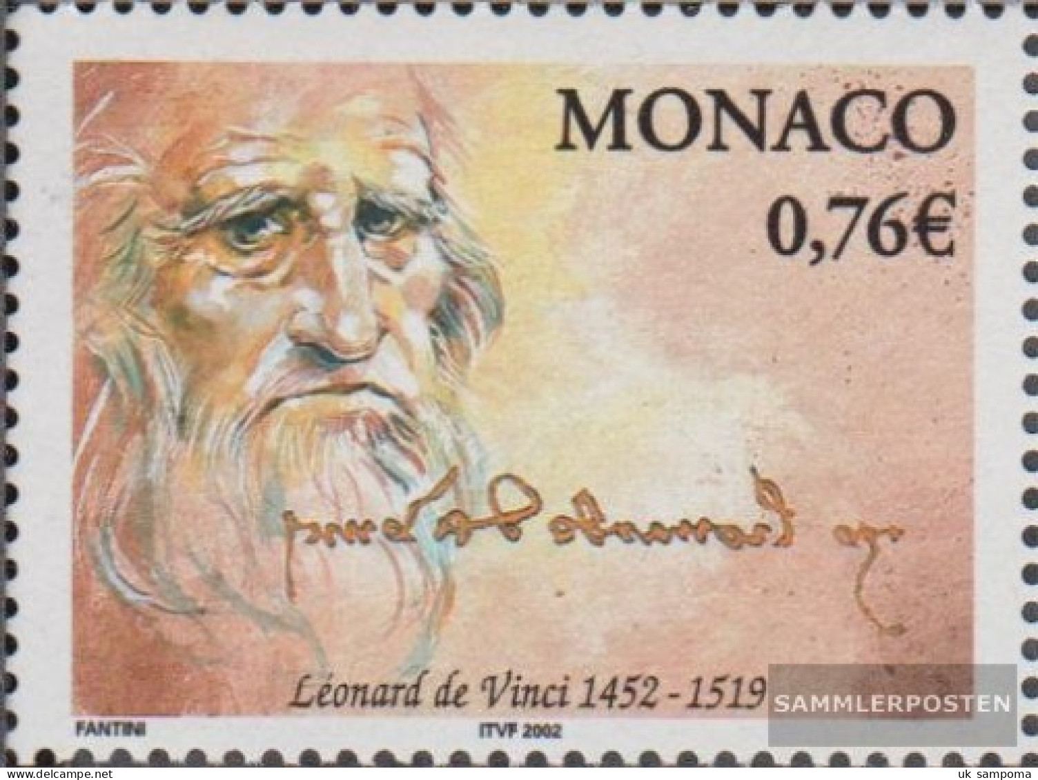 Monaco 2595 (complete Issue) Unmounted Mint / Never Hinged 2002 Leonardo Da Vinci - Unused Stamps