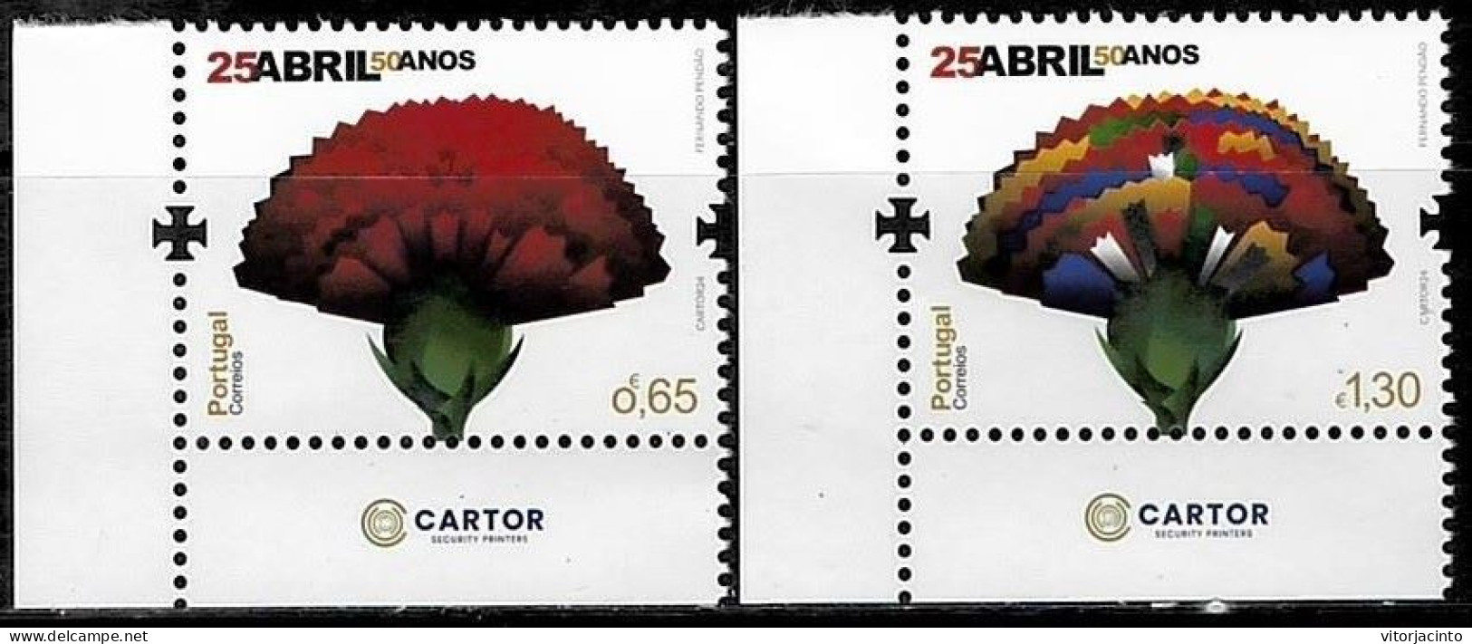 PORTUGAL - 25 April - 50 Years - Joint Issue Angola/Cape Verde/Portugal (Mint Stamps) - Date Of Issue: 2024-03-28 - Neufs