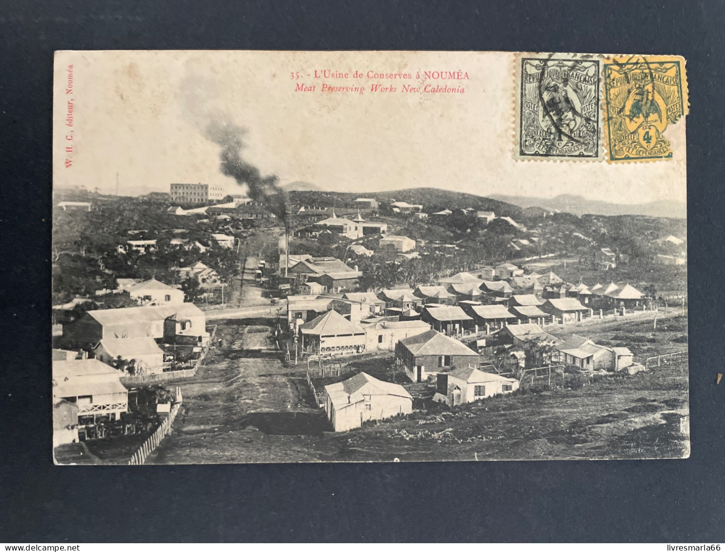 NOUMÉA NOUVELLE CALÉDONIE L’USINE DE CONSERVES 1900 - Storia Postale