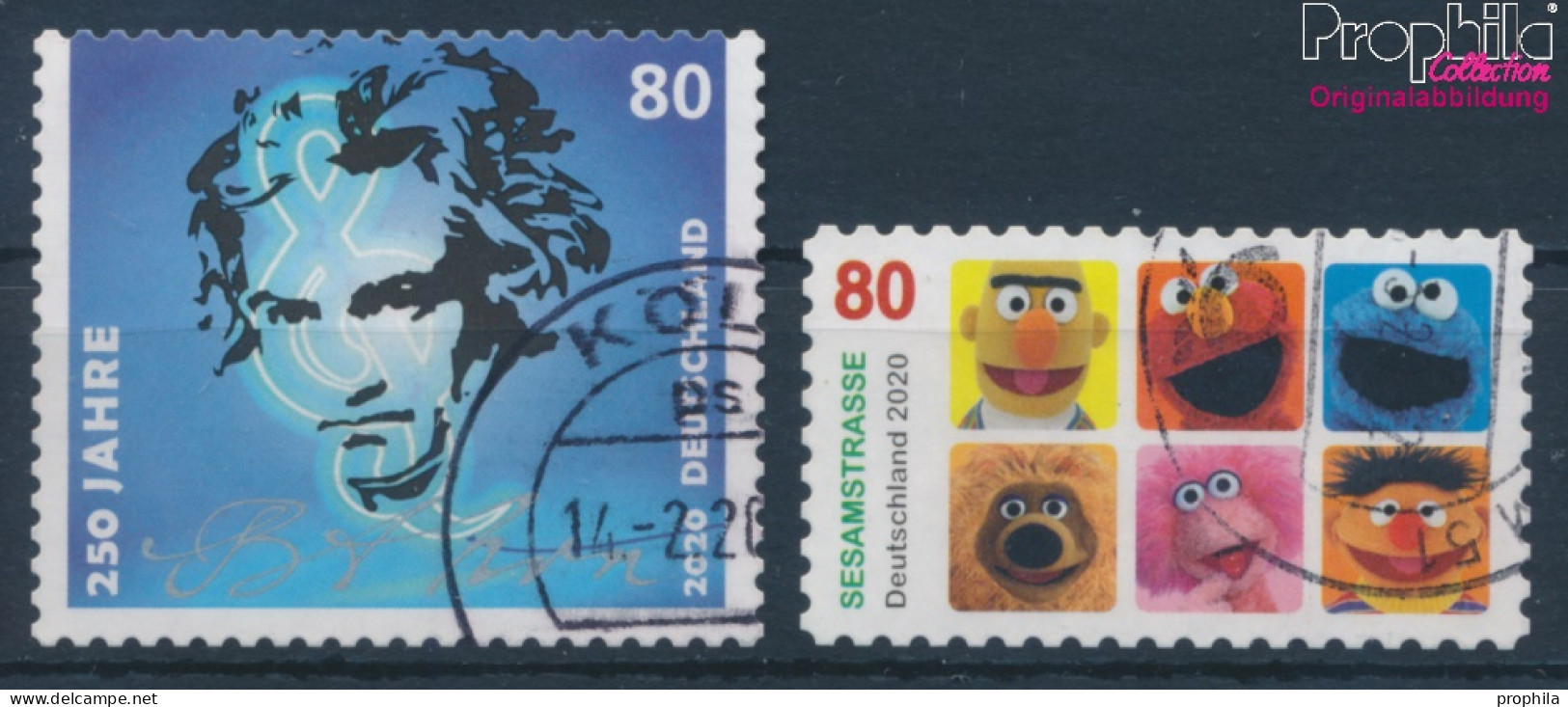 BRD 3520,3534 (kompl.Ausg.) Selbstklebende Ausgaben Gestempelt 2020 Ludwig Van Beethoven, Sesamstraße (10351977 - Usados