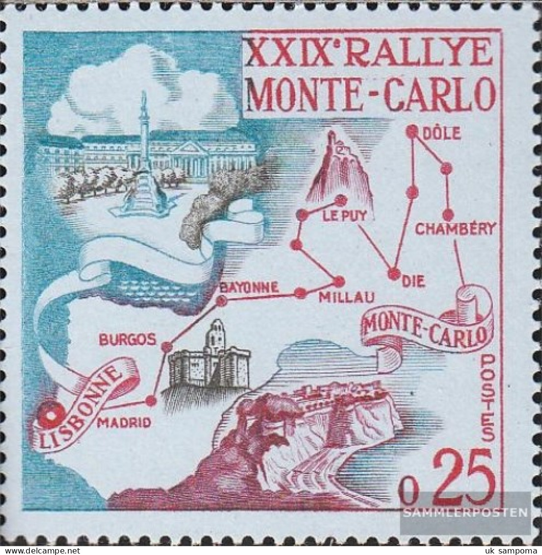 Monaco 642 (complete Issue) Unmounted Mint / Never Hinged 1960 Rally - Neufs