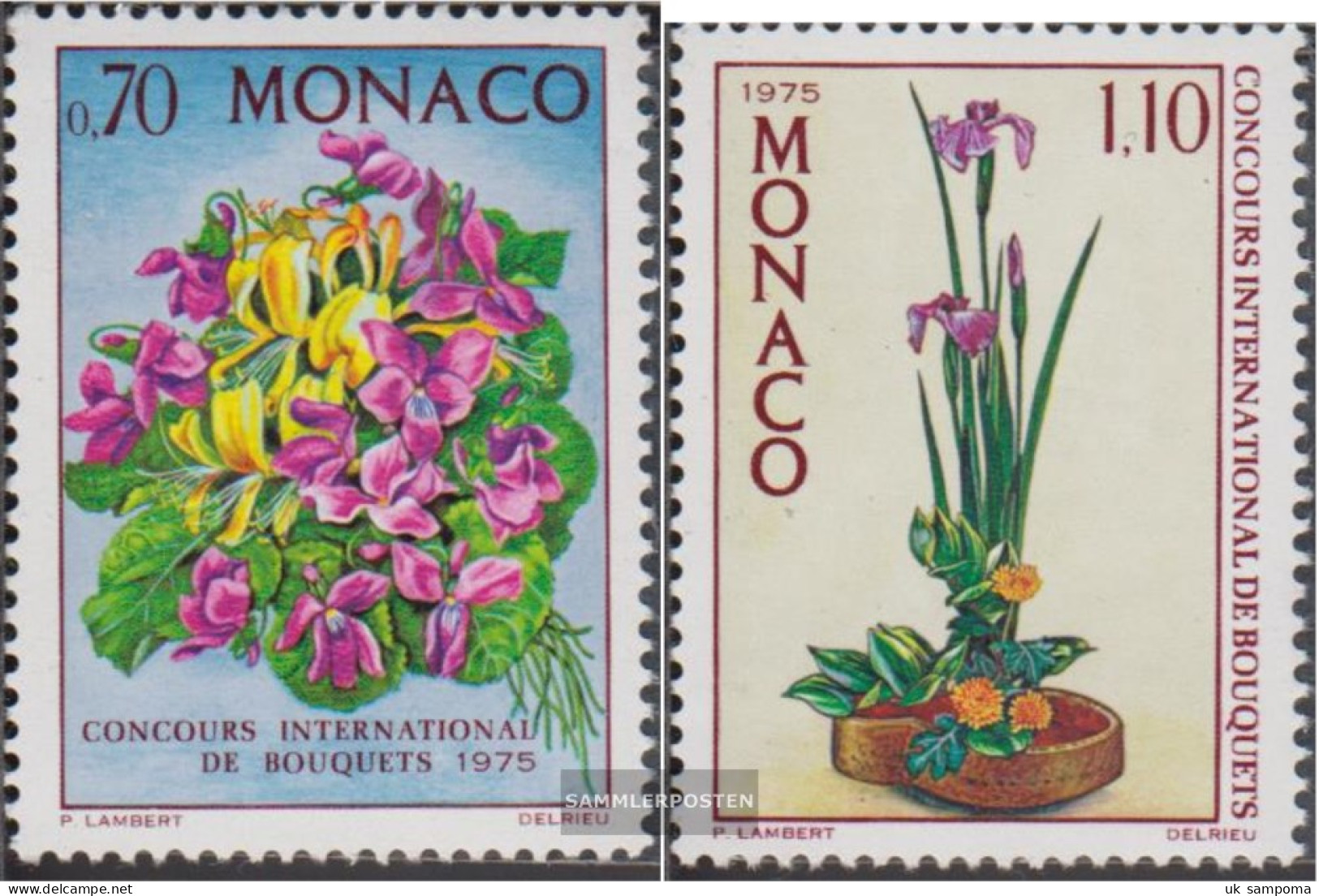 Monaco 1141-1142 (complete Issue) Unmounted Mint / Never Hinged 1974 Floristen - Nuovi