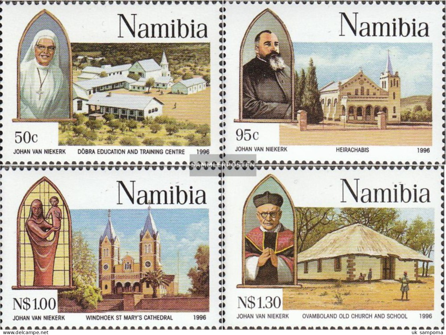 Namibia - Southwest 808-811 (complete Issue) Unmounted Mint / Never Hinged 1996 Catholic Mission - Namibie (1990- ...)