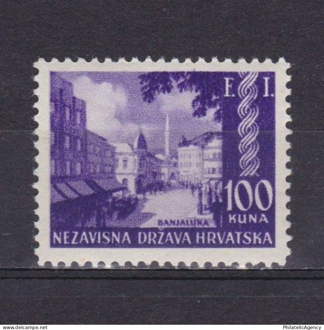 CROATIA 1941, Sc# 52, Banjaluka Philatelic Exhibition, MH - Kroatië