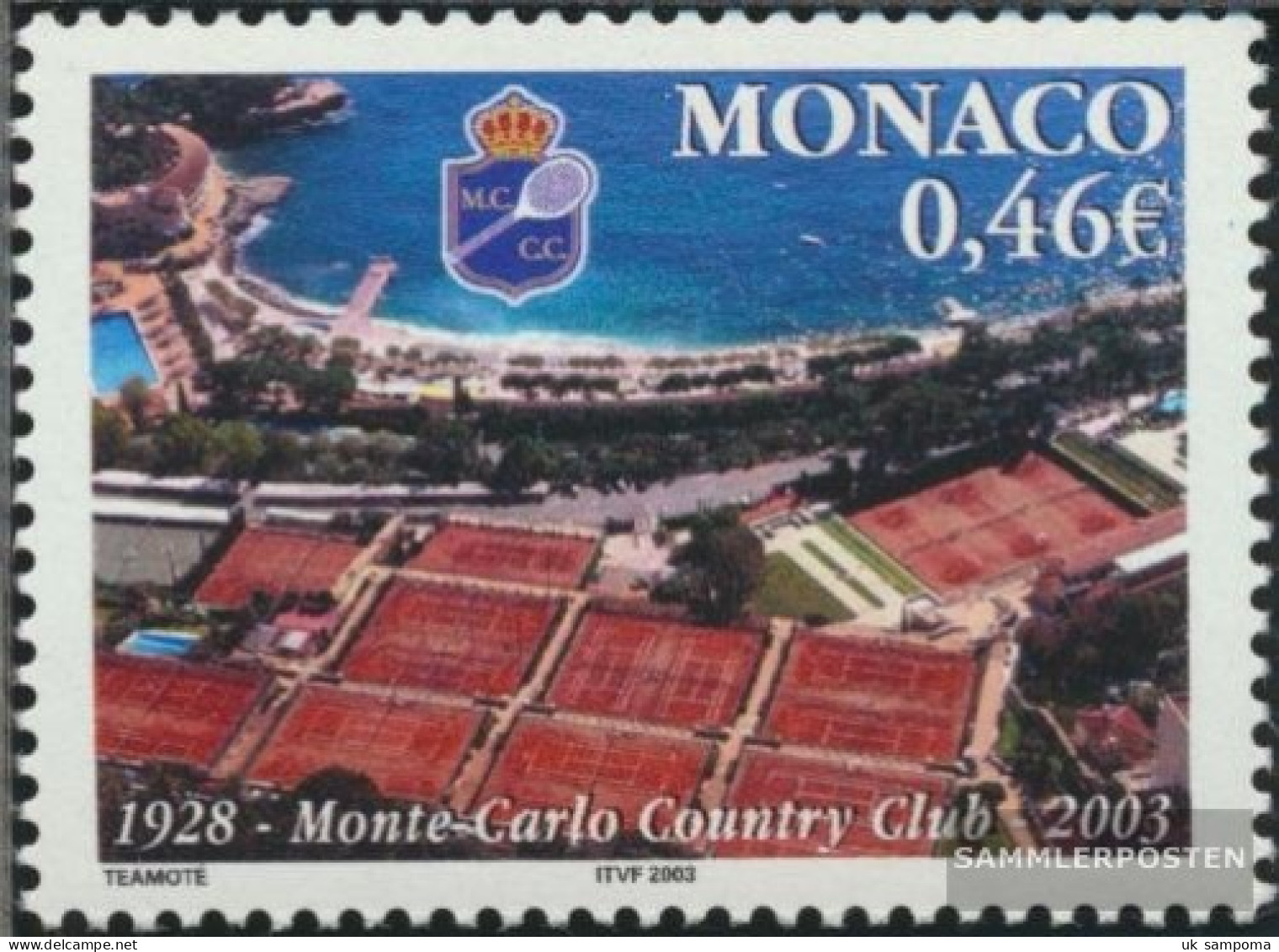 Monaco 2644 (complete Issue) Unmounted Mint / Never Hinged 2003 75 Years Country-Club - Nuevos