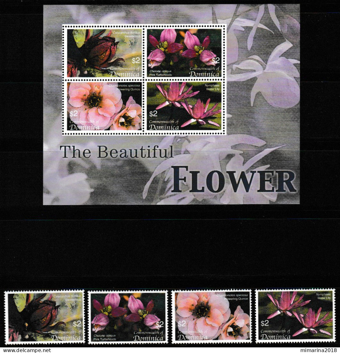 DOMINICA  2005  MNH  "FLOWERS" - Otros & Sin Clasificación