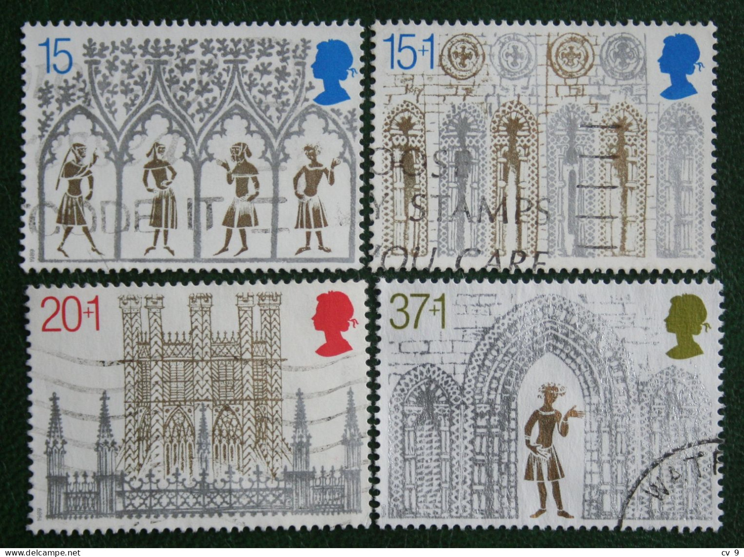 Natale Weihnachten Xmas Noel Kerst (Mi 1235-37 1239 1989 Used Gebruikt Oblitere ENGLAND GRANDE-BRETAGNE GB GREAT BRITAIN - Used Stamps