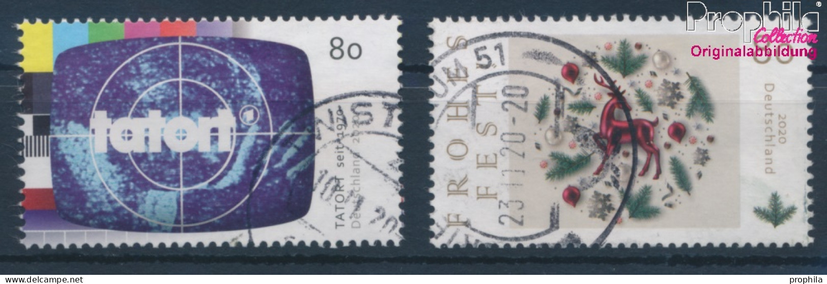BRD 3572,3573 (kompl.Ausg.) Gestempelt 2020 50 Jahre Krimiserie Tatort (10351950 - Used Stamps