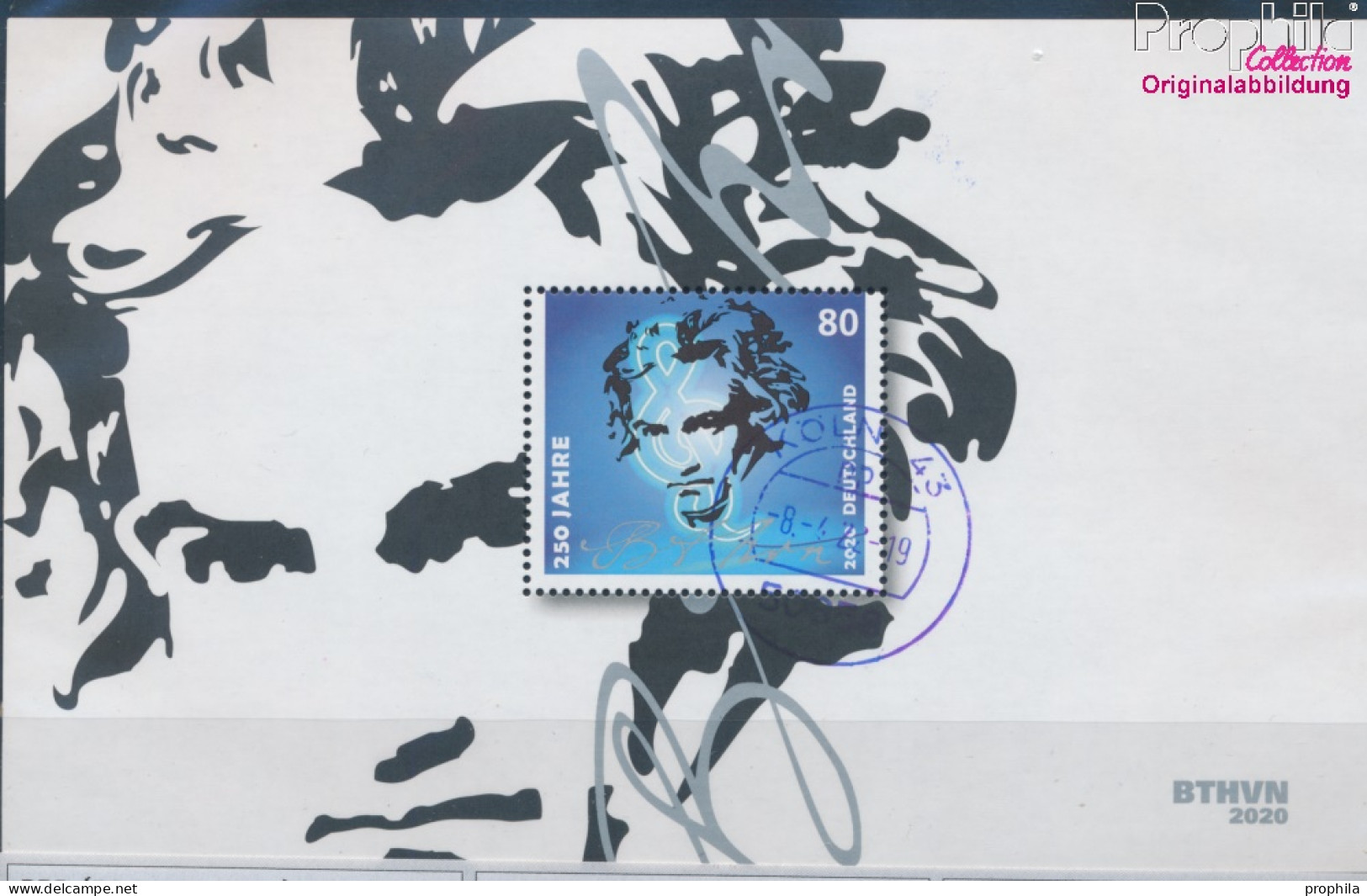BRD Block85 (kompl.Ausg.) Gestempelt 2020 Ludwig Van Beethoven (10351981 - Used Stamps