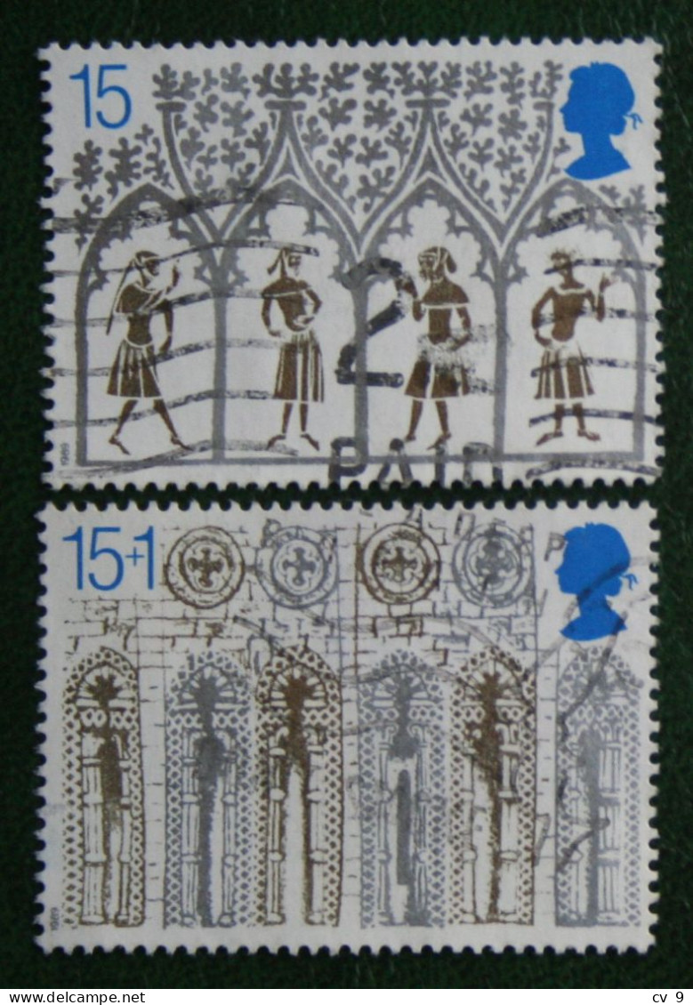 Natale Weihnachten Xmas Noel Kerst (Mi 1235-1236) 1989 Used Gebruikt Oblitere ENGLAND GRANDE-BRETAGNE GB GREAT BRITAIN - Used Stamps