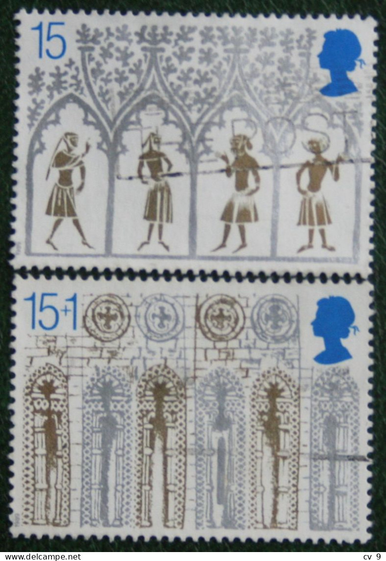 Natale Weihnachten Xmas Noel Kerst (Mi 1235-1236) 1989 Used Gebruikt Oblitere ENGLAND GRANDE-BRETAGNE GB GREAT BRITAIN - Usati