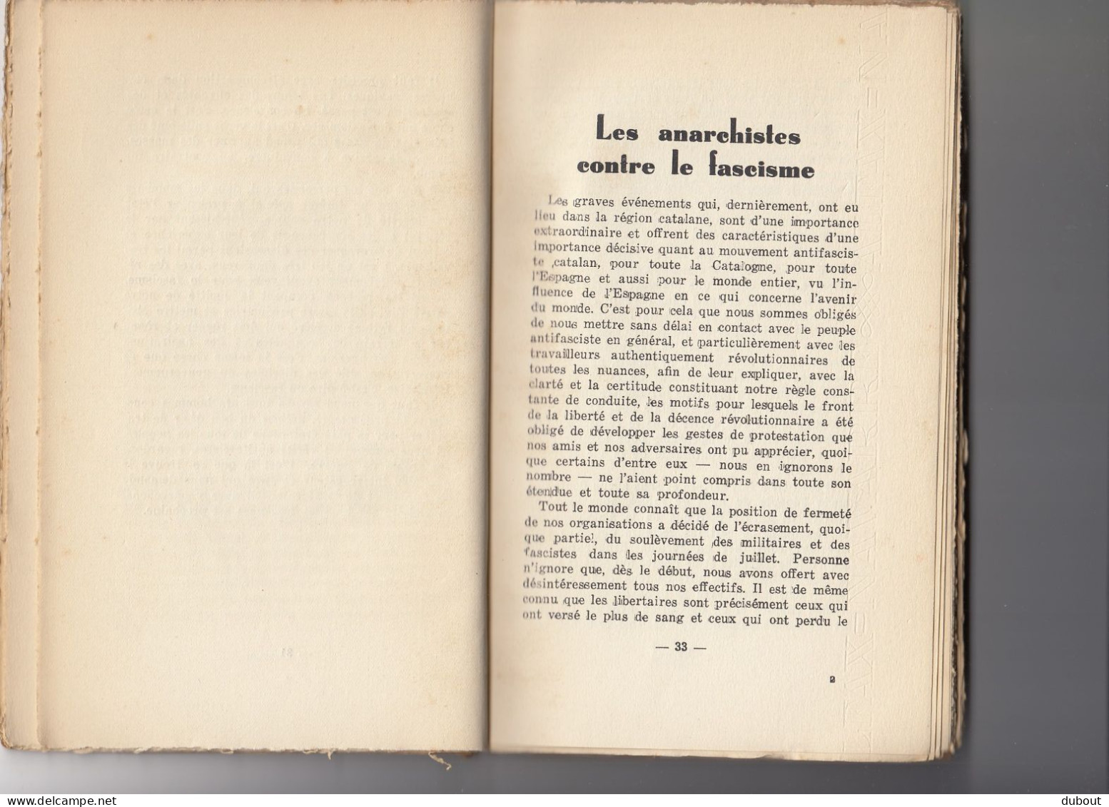 Espagne: Catalonia: La C.N.T. Pendant Les Journées Des 3,4,5 Et 6 Mai 1937 (W73) - 1901-1940