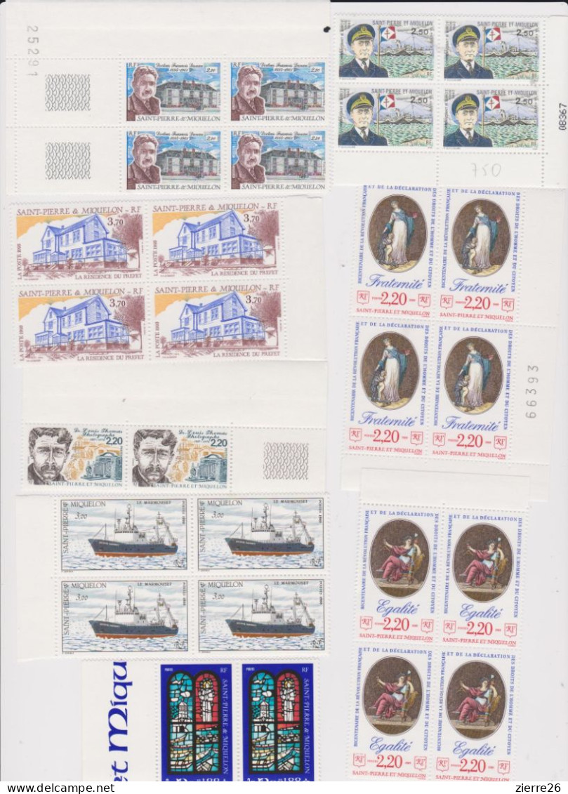 St Pierre Miquelon Joli Lot Divers  Timbres Neufs Voir Scanns Port Offert - Neufs