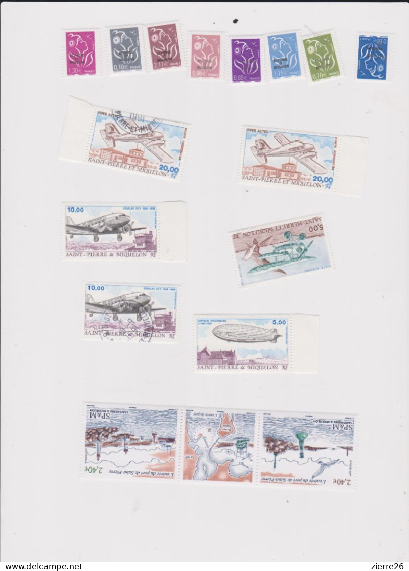 St Pierre Miquelon Joli Lot Divers  Timbres Neufs Voir Scanns Port Offert - Neufs