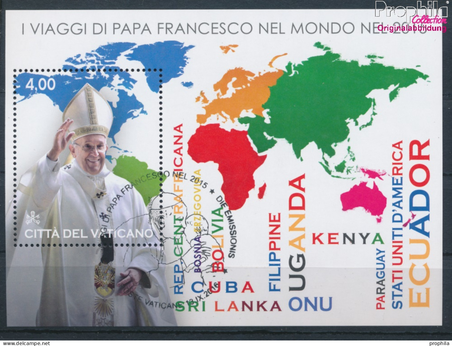 Vatikanstadt Block52 (kompl.Ausg.) Gestempelt 2016 Papstreisen (10348242 - Used Stamps
