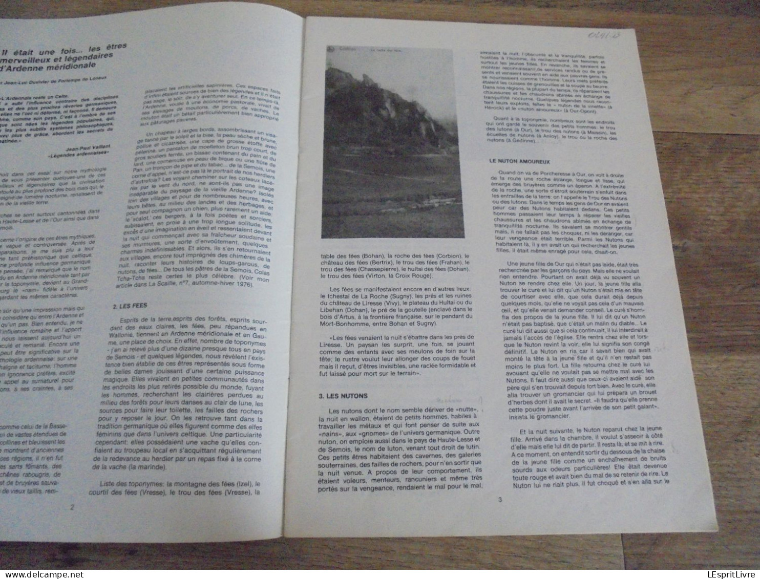 LA SCAILLE N° 10 Régionalisme Vresse Semois Ardenne Lesse Artiste Légendes Bouillon Corbion Mouzaive Alle Chairières - België