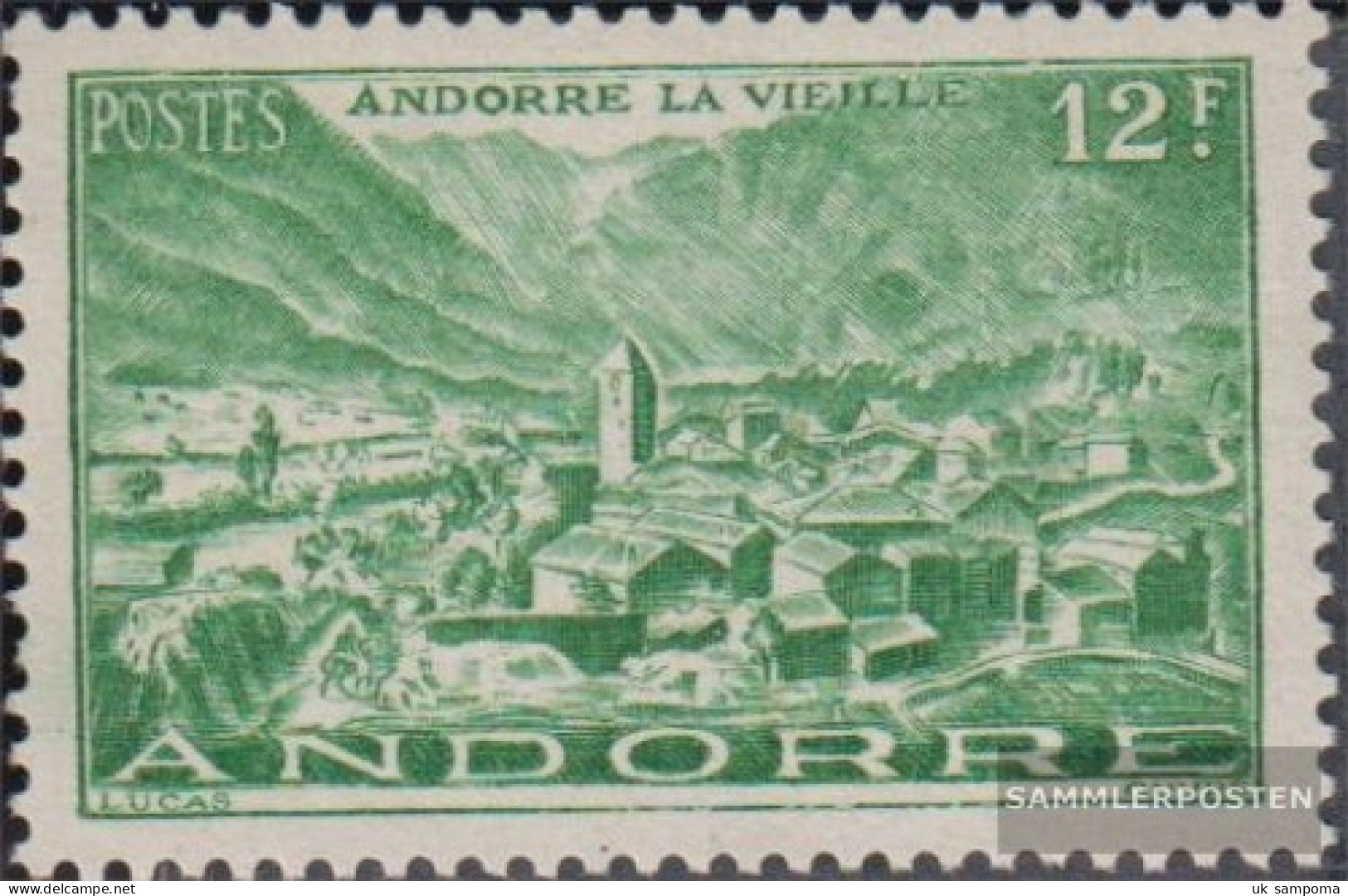 Andorra - French Post 128 Unmounted Mint / Never Hinged 1944 Landscapes - Postzegelboekjes