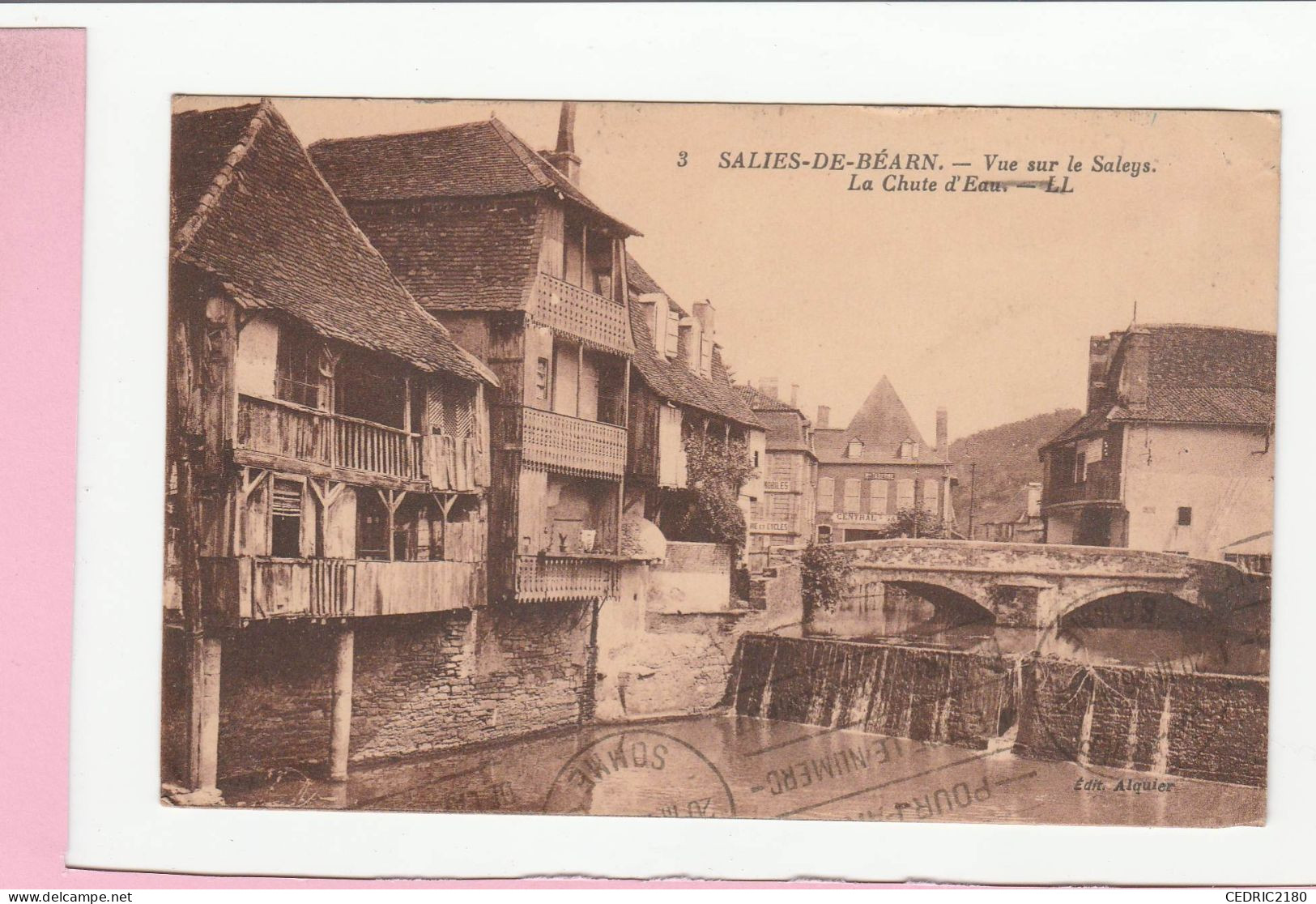 SALIES DE BEARN VUE SUR LE SALEYS LA CHUTE D'EAU - Salies De Bearn