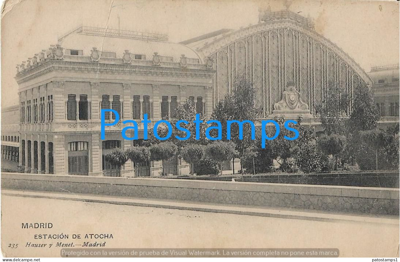 226096 SPAIN ESPAÑA MADRID STATION TRAIN ESTACION DE TREN ATOCHA POSTAL POSTCARD - Sonstige & Ohne Zuordnung