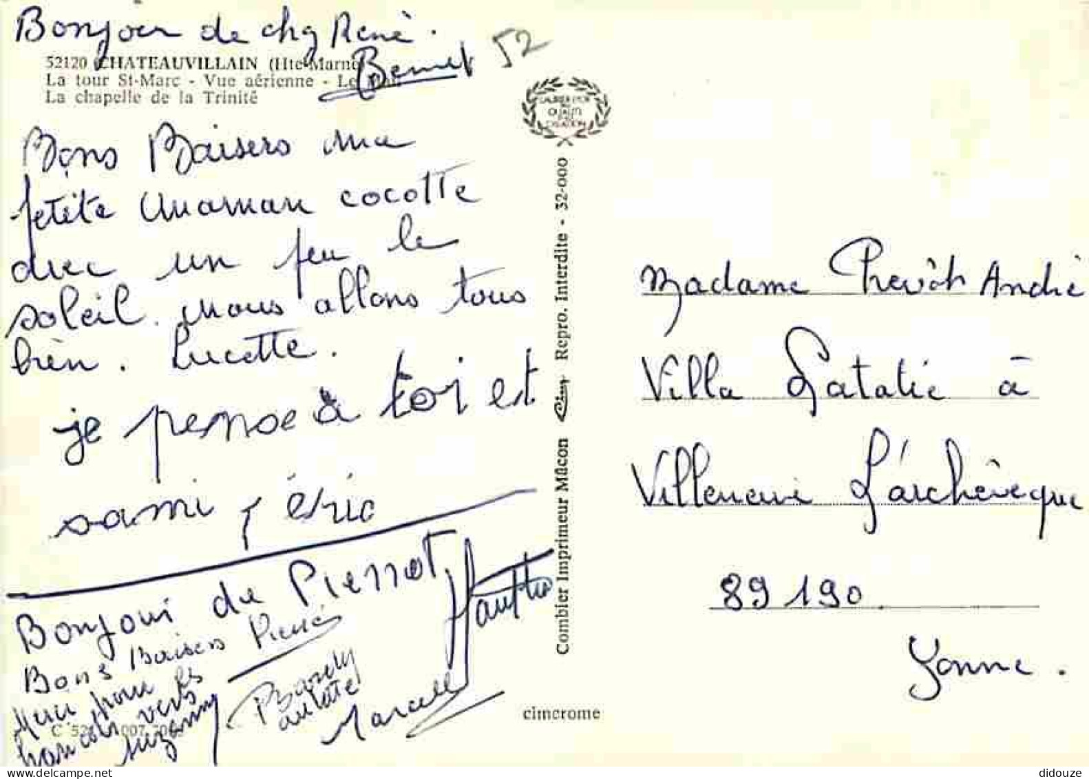 52 - Chateauvillain - Multivues - Blasons - CPM - Voir Scans Recto-Verso - Chateauvillain