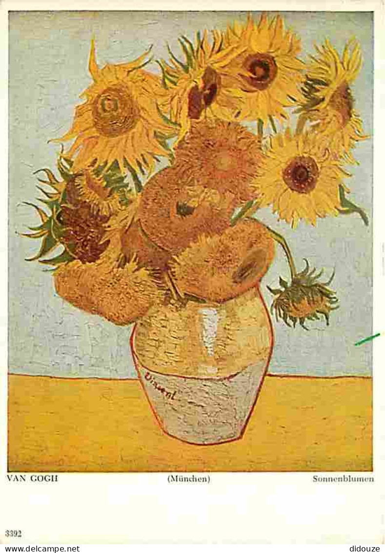 Art - Peinture - Vincent Van Gogh - Les Tournesols - CPM - Voir Scans Recto-Verso - Pintura & Cuadros