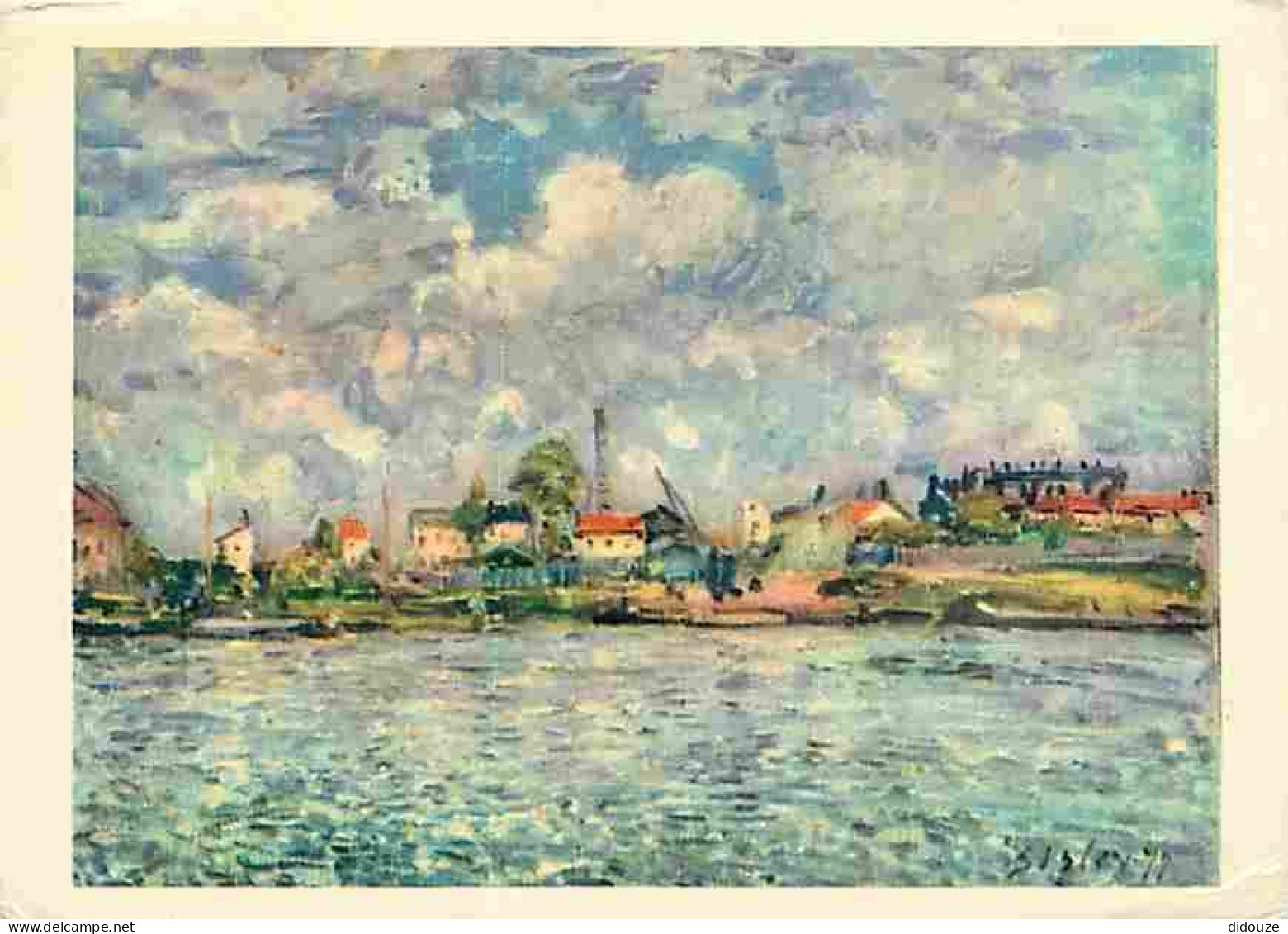 Art - Peinture - Alfred Sisley - Le Point Du Jour - CPM - Voir Scans Recto-Verso - Peintures & Tableaux