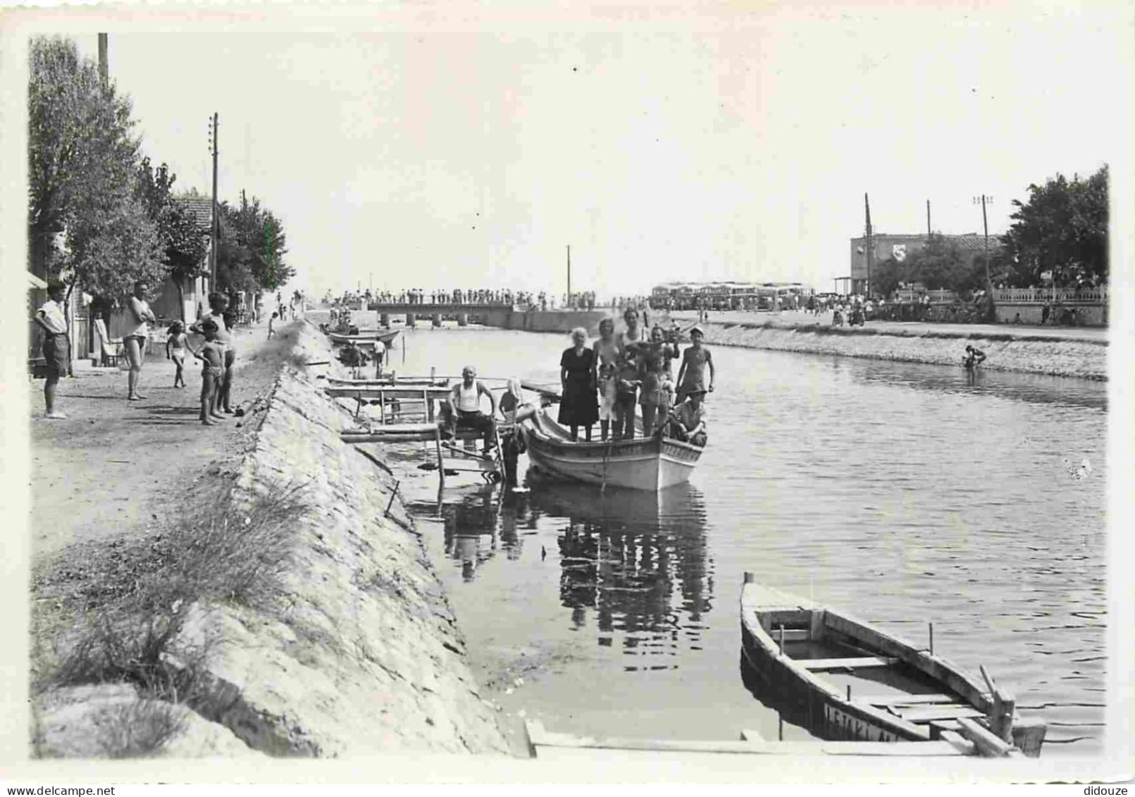 34 - Carnon Plage - Vue Sur Le Canal - Animée - Photographie 10 X 14 Cms - Voir Scans Recto-Verso - Autres & Non Classés