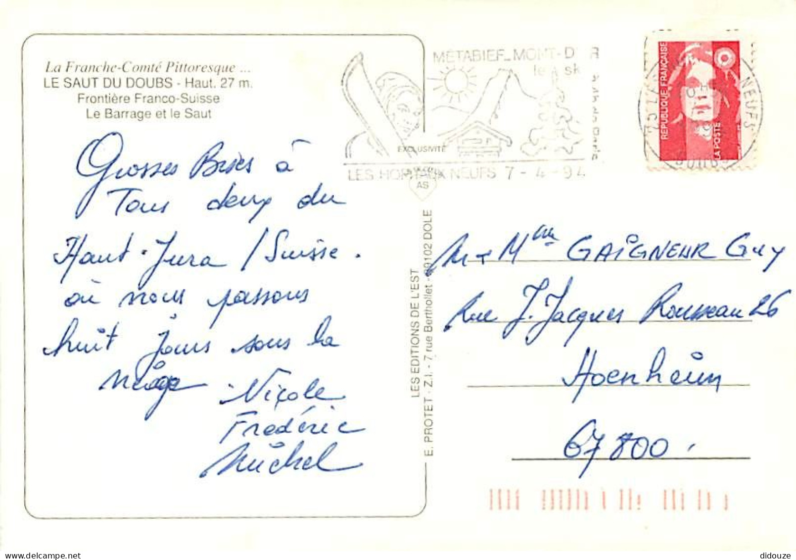 25 - Doubs - Le Saut Du Doubs - Multivues - CPM - Voir Scans Recto-Verso - Altri & Non Classificati