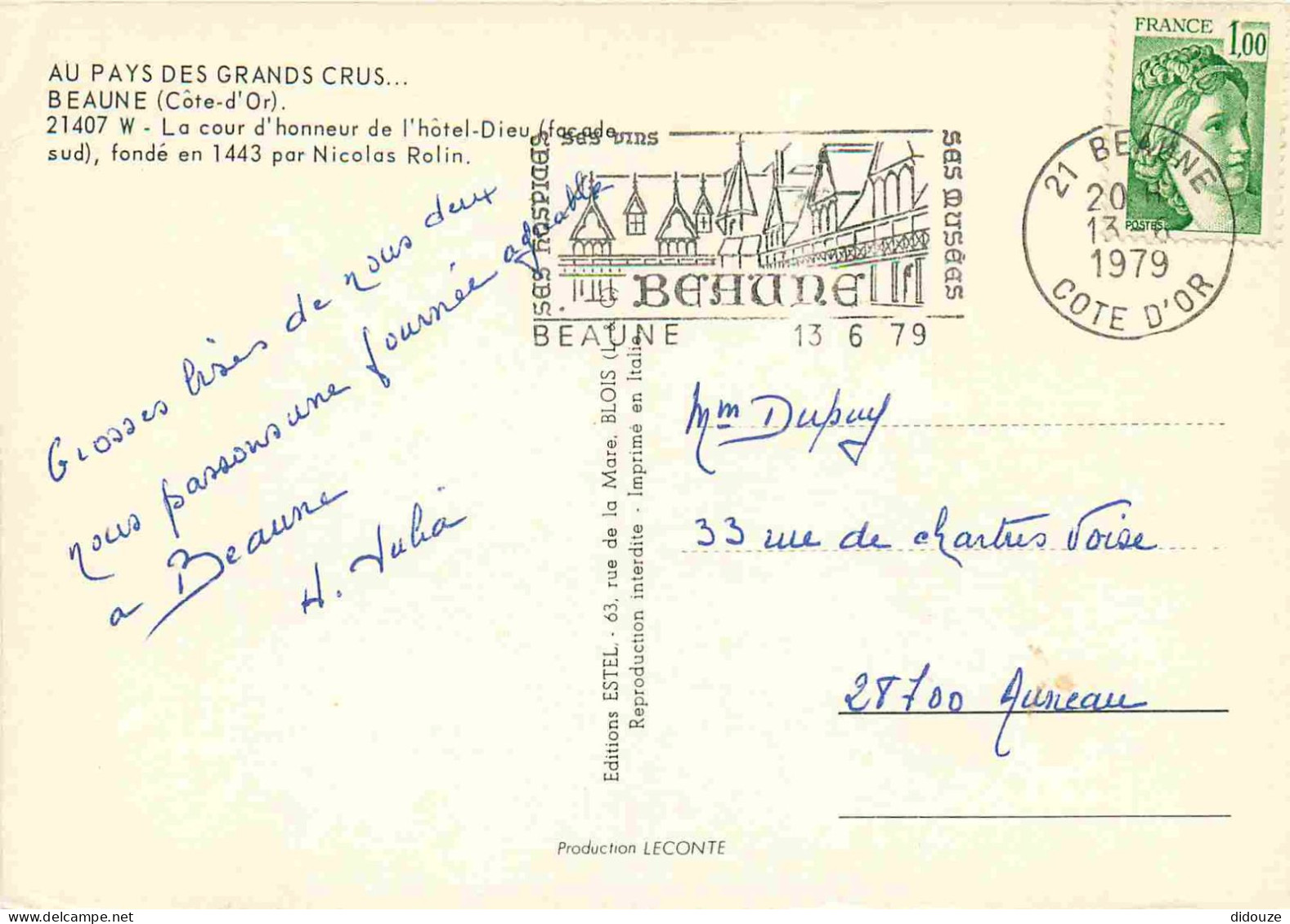 21 - Beaune - Hotel Dieu - La Cour D'honneur - CPM - Voir Scans Recto-Verso - Beaune