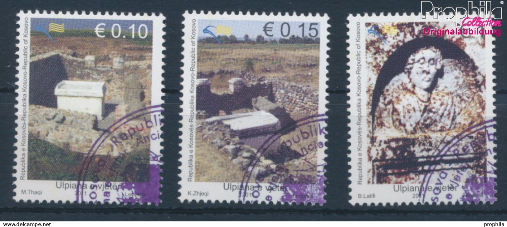 Kosovo 193-195 (kompl.Ausg.) Gestempelt 2011 Archäologie (10346701 - Kosovo