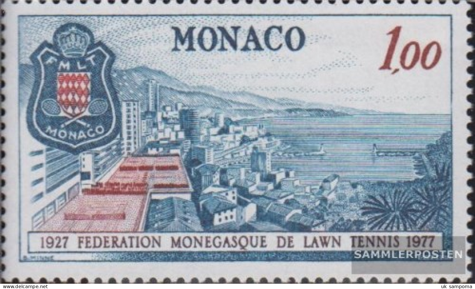 Monaco 1297 (complete Issue) Unmounted Mint / Never Hinged 1977 Tennisverband - Nuovi