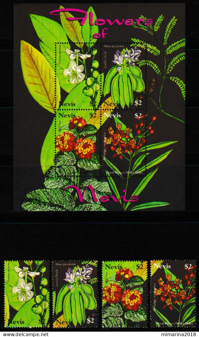 NEVIS  2007  MNH  "FLOWERS" - Sonstige & Ohne Zuordnung