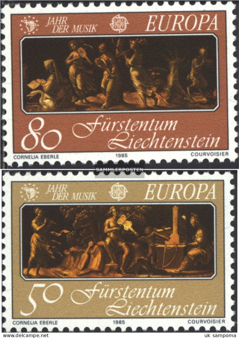 Liechtenstein 866-867 (complete Issue) Unmounted Mint / Never Hinged 1985 Year The Music - Neufs