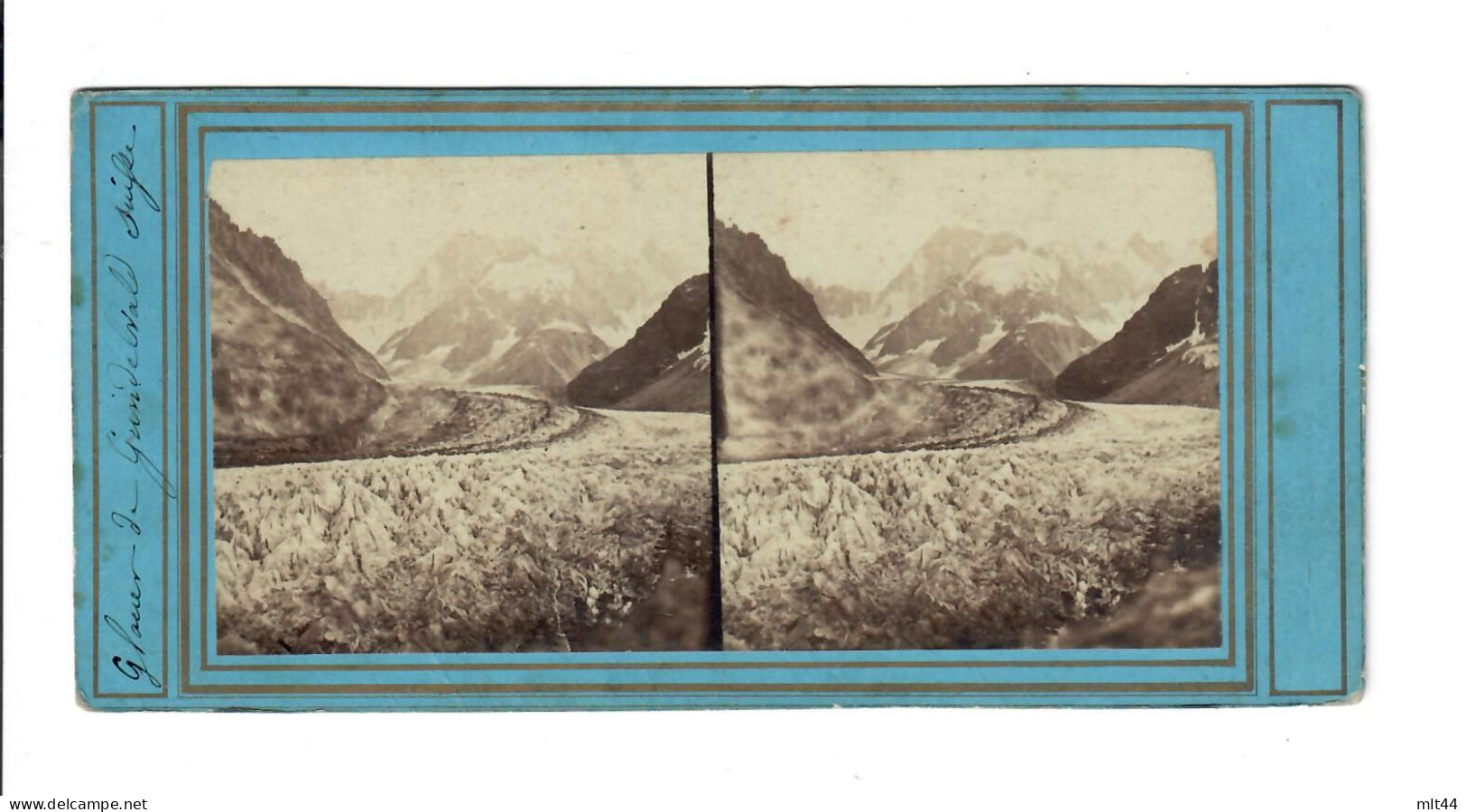 Suisse - Photo Stéréoscopique - Glacier De Gridelwald - Stereoscopic