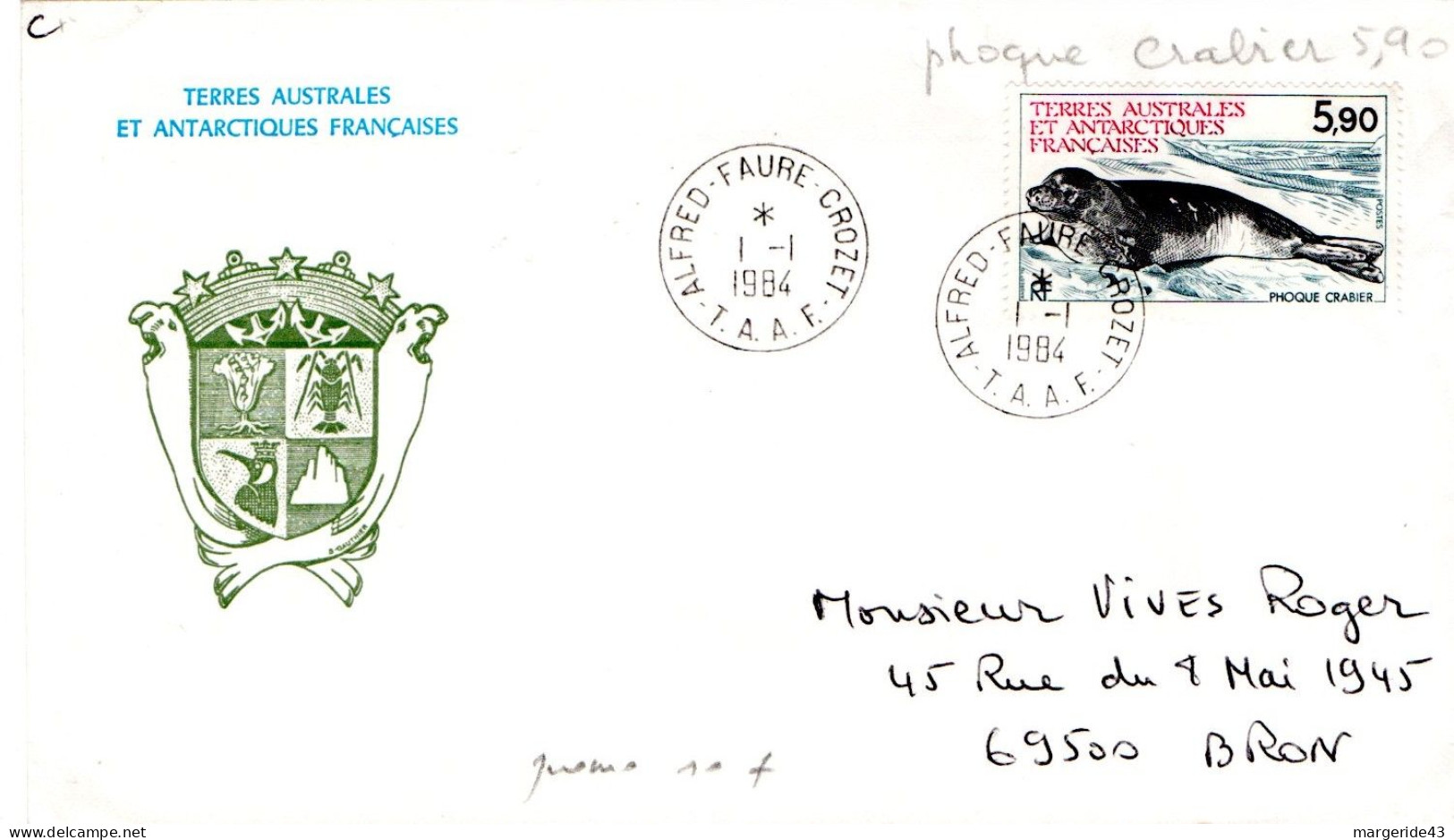 TAAF FDC 1989 PHILEXFRANCE 89 - FDC