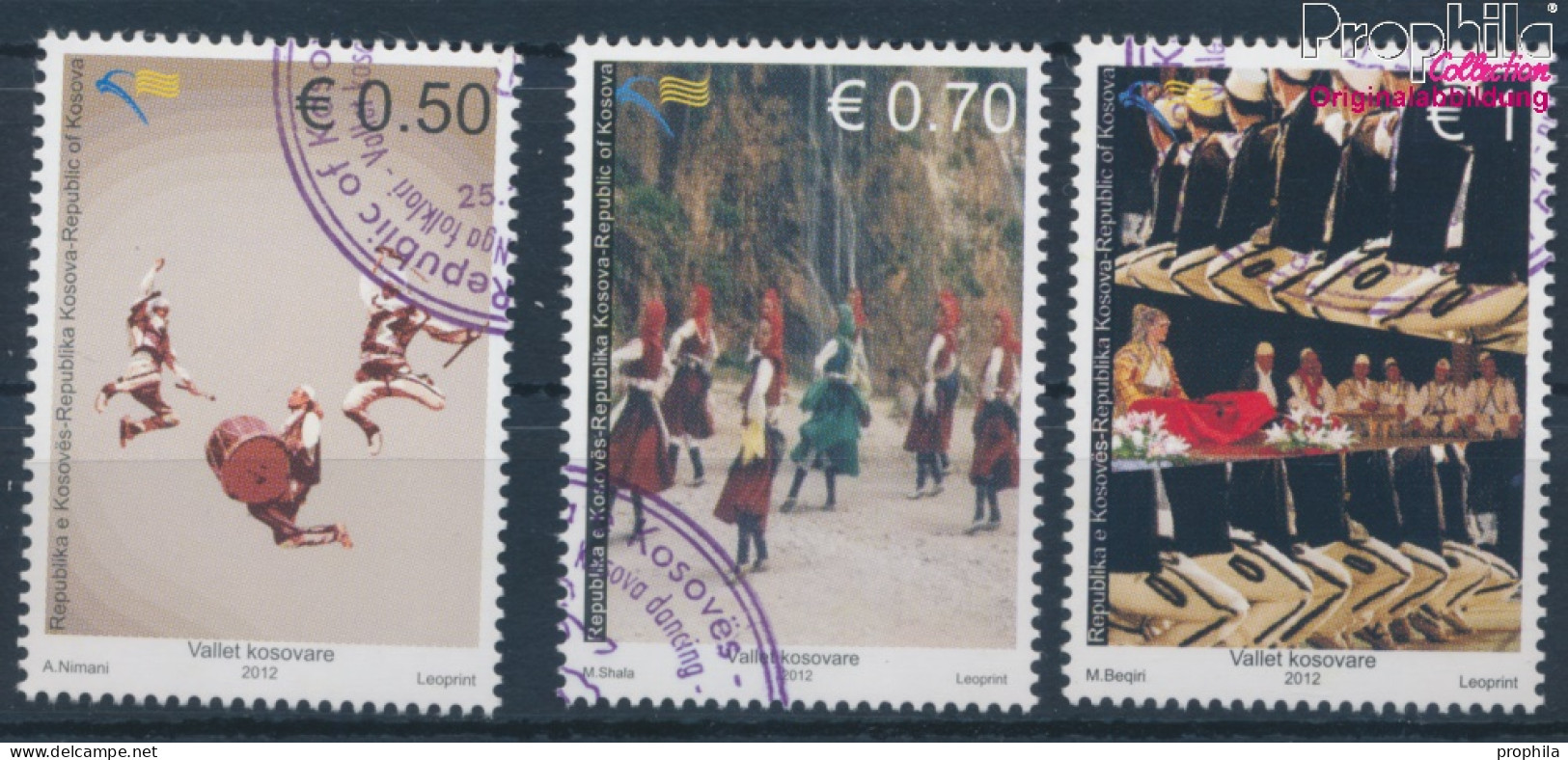 Kosovo 234-236 (kompl.Ausg.) Gestempelt 2012 Volkstänze (10346680 - Kosovo