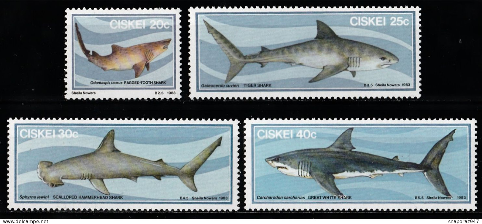 1983 Ciskei Sharks Set MNH** Tr152 - Autres & Non Classés