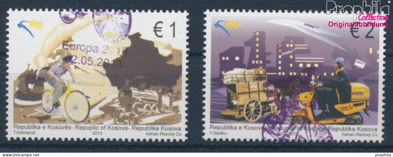 Kosovo 247-248 (kompl.Ausg.) Gestempelt 2013 Postfahrzeuge (10346673 - Kosovo