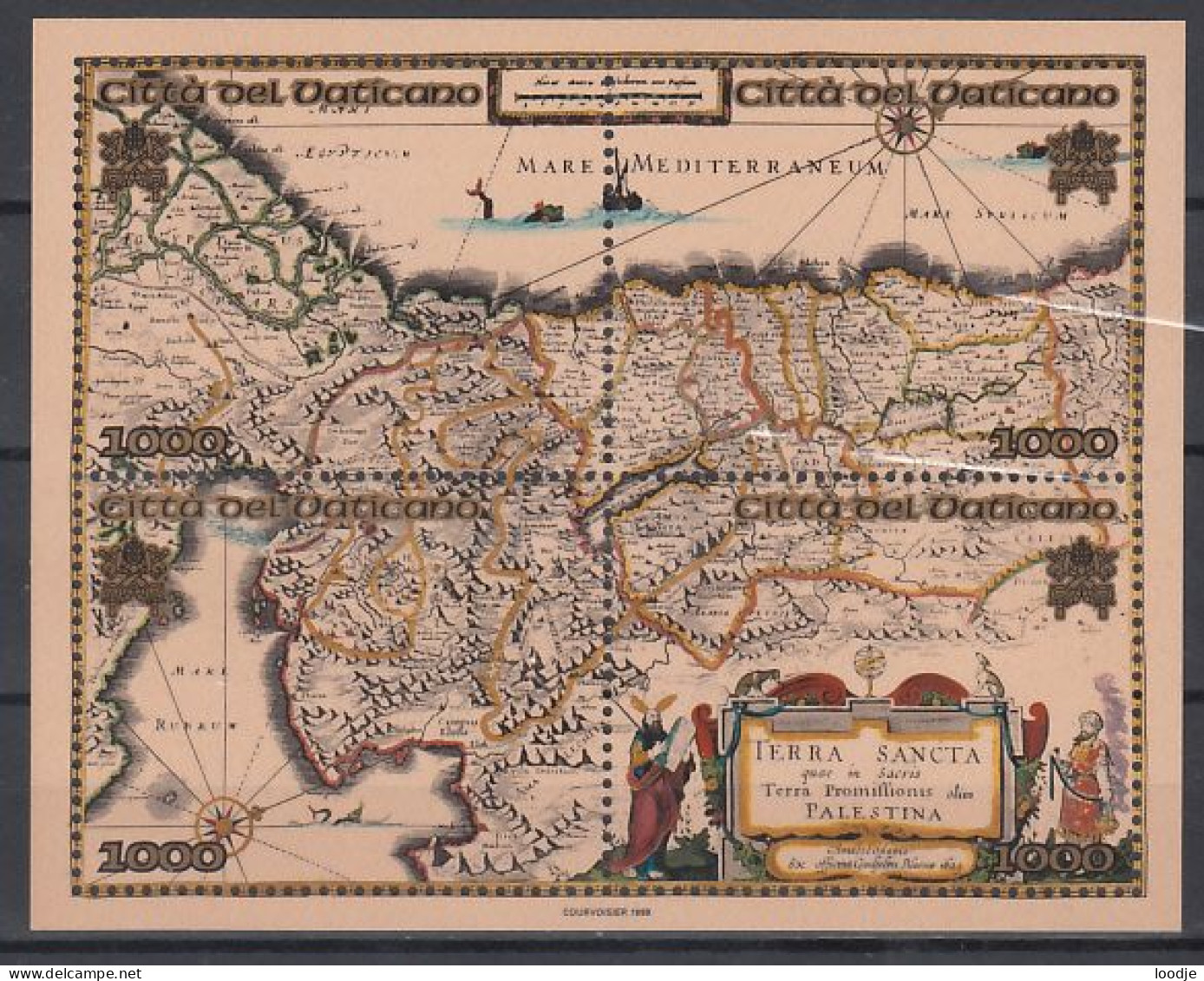 Vaticaanstad Blok Mi 20 Geographie Postfris - Ungebraucht