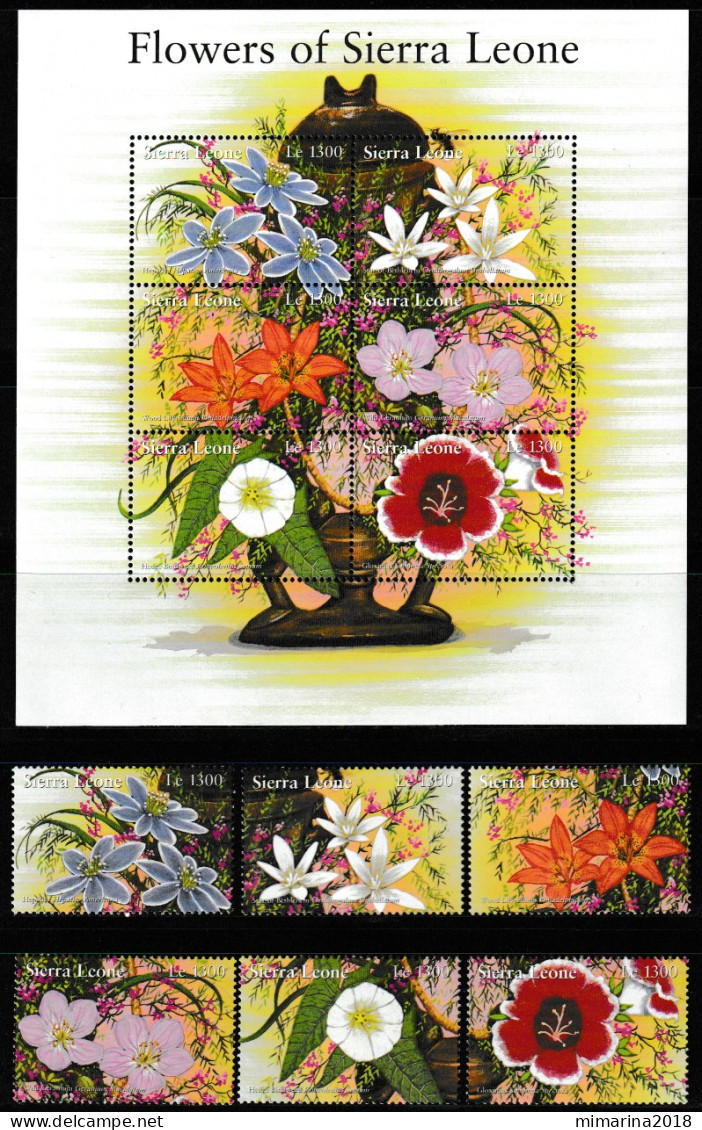 SIERRA LEONA  2002  MNH  "FLOWERS" - Altri & Non Classificati