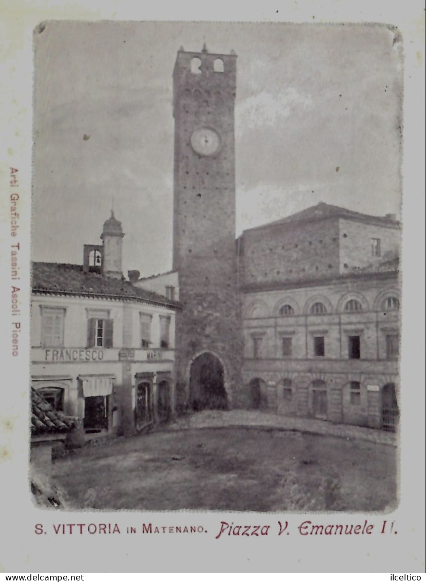 S. VITTORIA  IN MANTENANO - PIAZZA  V. EMANUELE II° - - Fermo