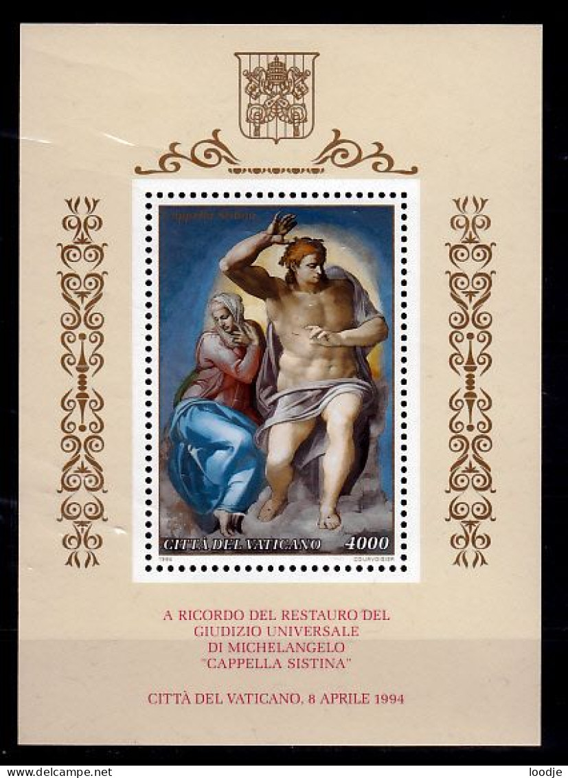 Vaticaanstad Blok Mi 14 Postfris - Unused Stamps