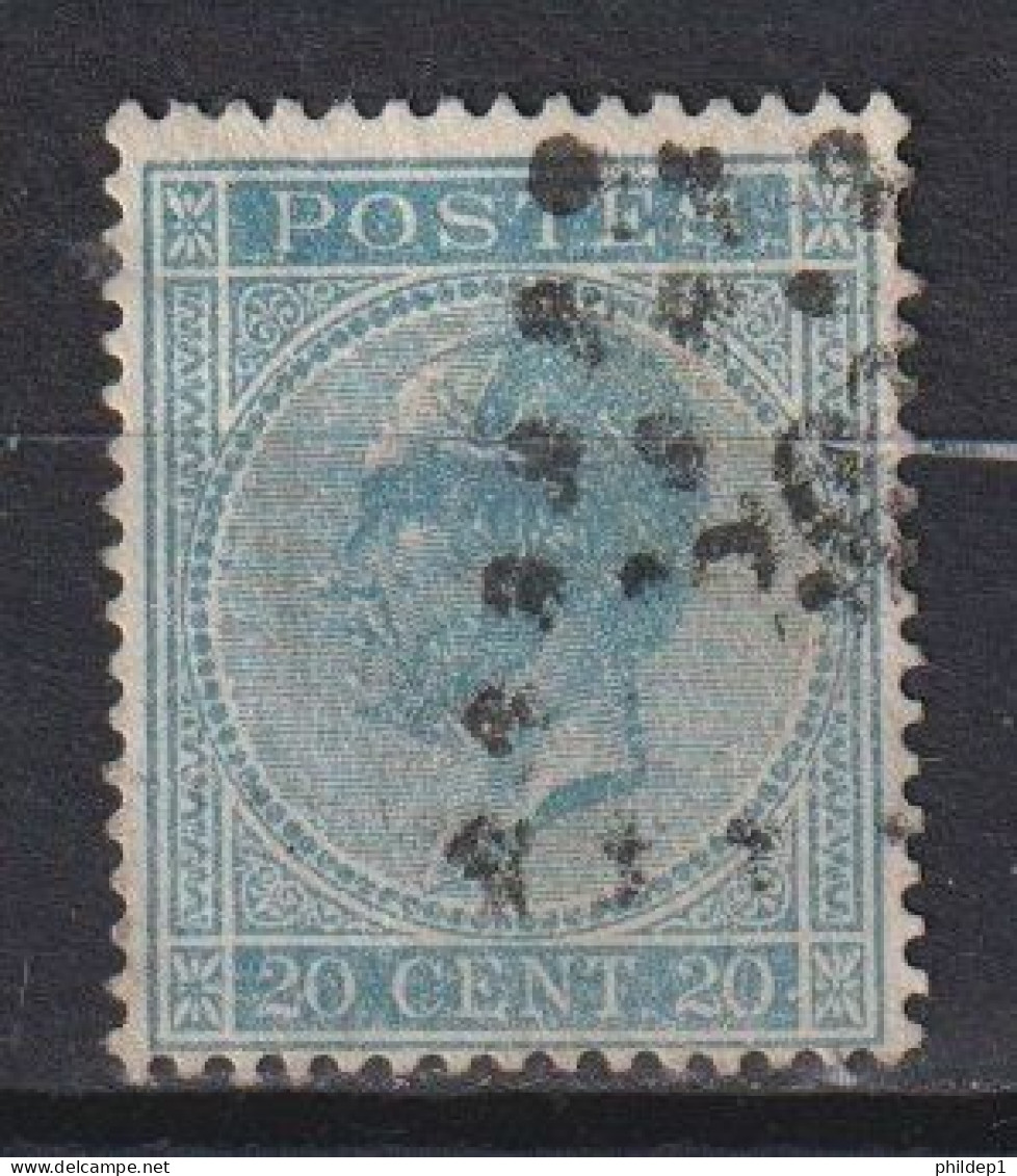 BelgiqueCOB N° 18A Oblitéré - 1865-1866 Profilo Sinistro