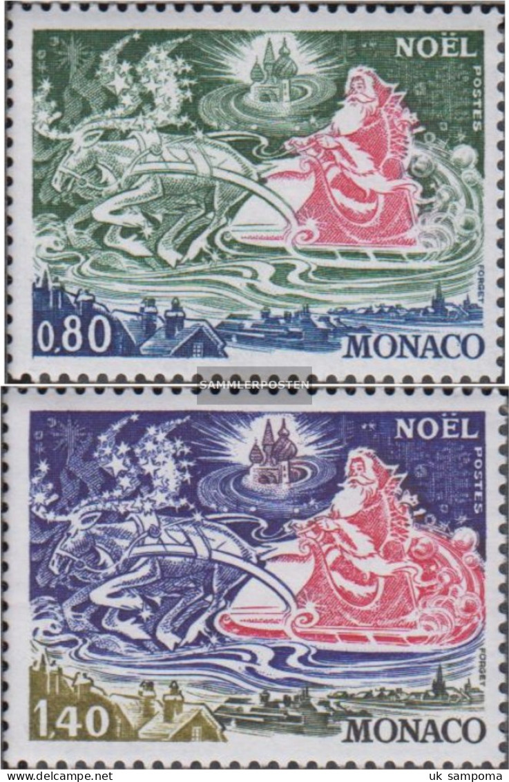 Monaco 1288-1289 (complete Issue) Unmounted Mint / Never Hinged 1977 Christmas - Nuovi