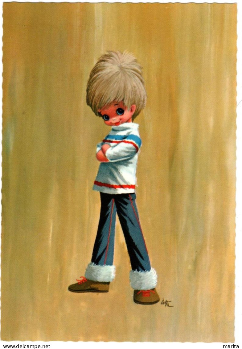 Garcon - Boy - Kind- Blonde Jongen - Kinder-Zeichnungen