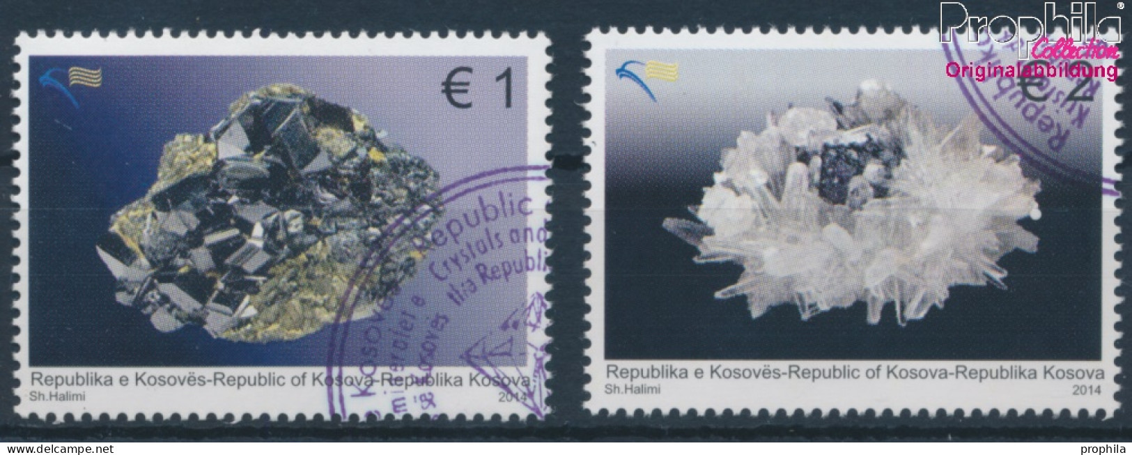 Kosovo 297-298 (kompl.Ausg.) Gestempelt 2014 Mineralien Aus Der Trepca Mine (10346650 - Kosovo